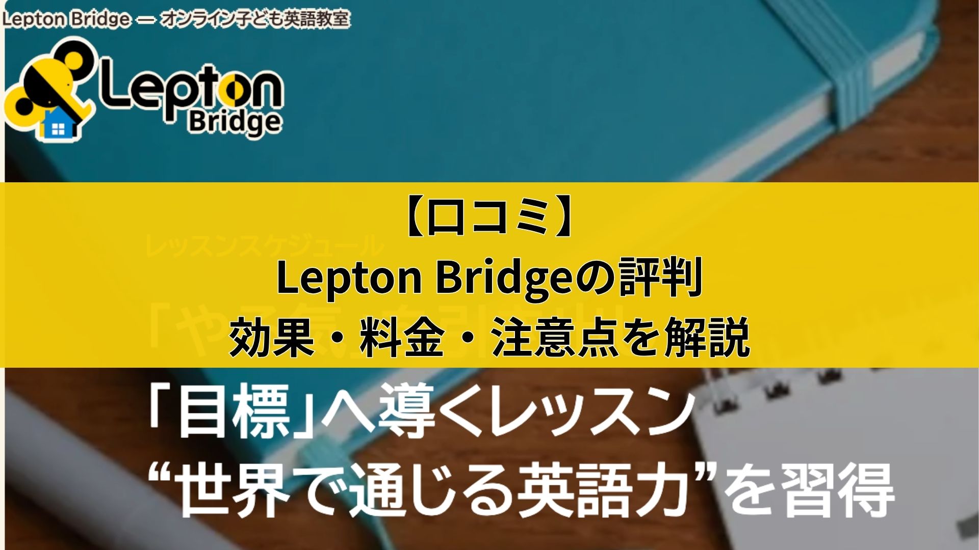 【口コミ】Lepton Bridgeの評判｜効果・料金・注意点を解説